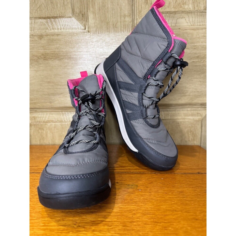 Sorel Gray and Pink Women's Winter Rain Boots